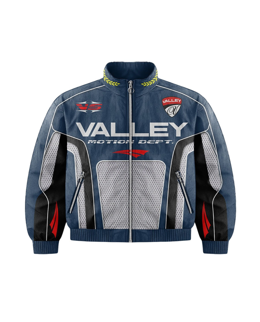Custom Sublimation Valley Racing Windbreaker Jacket