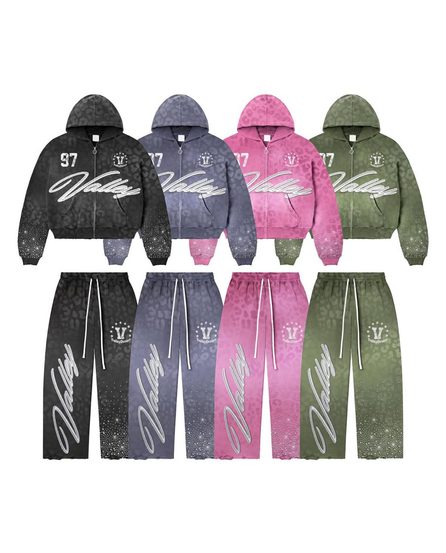 Custom Manufacturer Embroidery Logo Design Tracksuit 