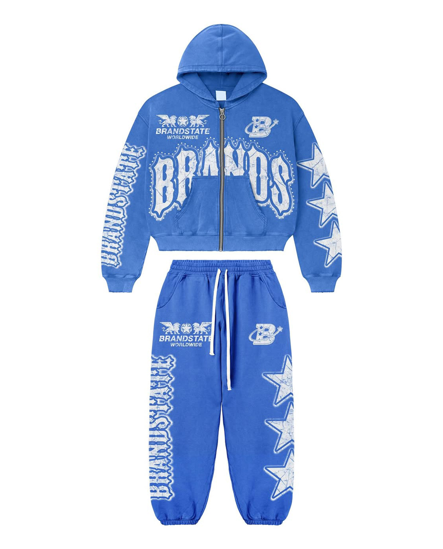 Custom Street Wear Style Tracksuit Set