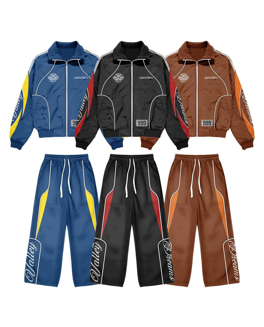 Custom Manufacturer Sublimation Style Windbreaker Tracksuit