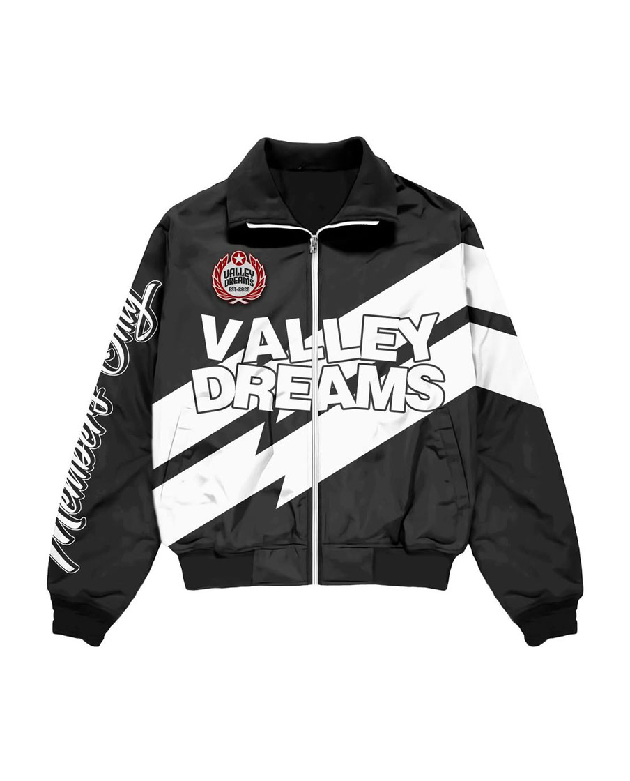 Custom Logo Valley Dreams Design Windbreaker Tracksuit