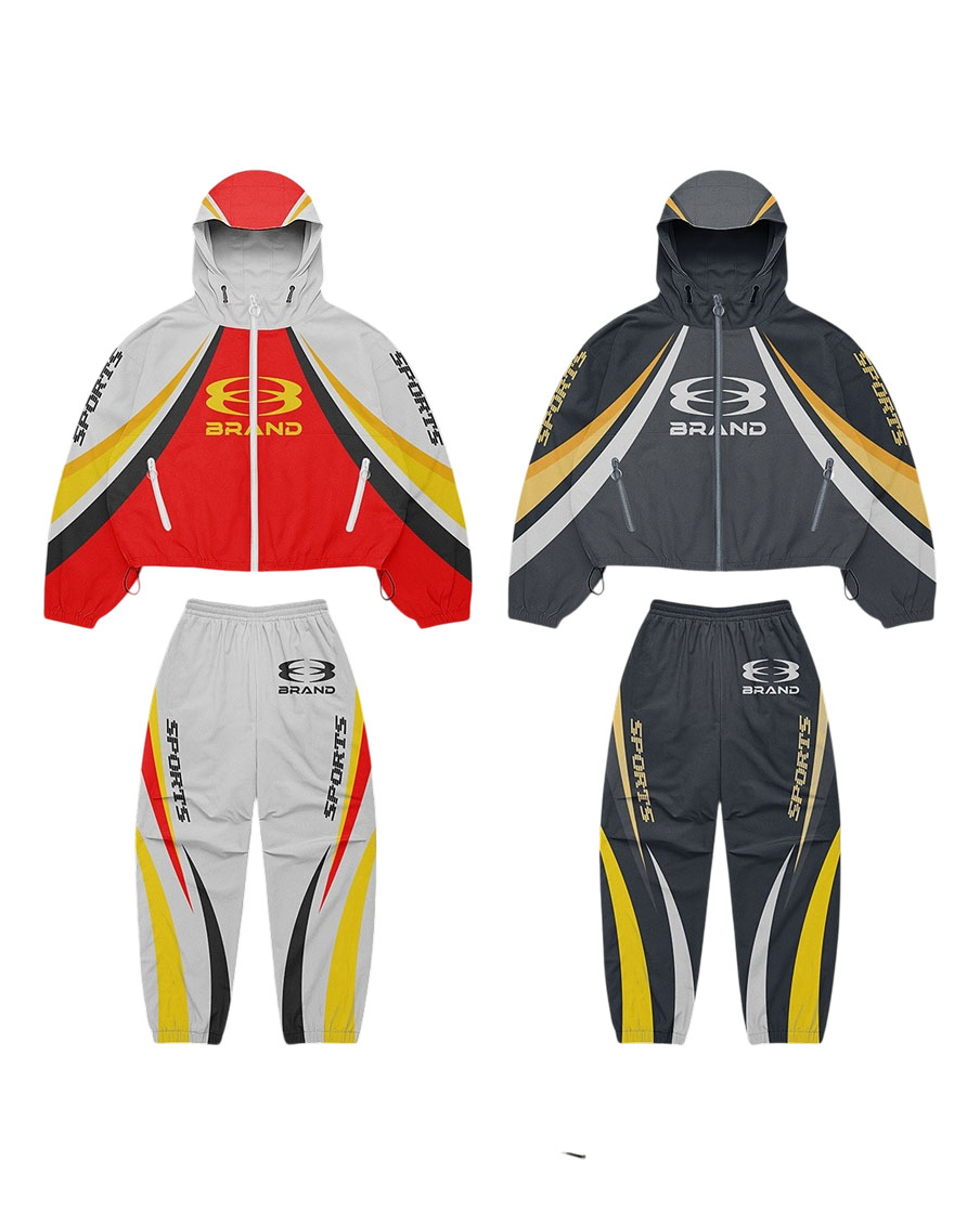 Custom Manufacturer Sublimation Windbreaker Suit 