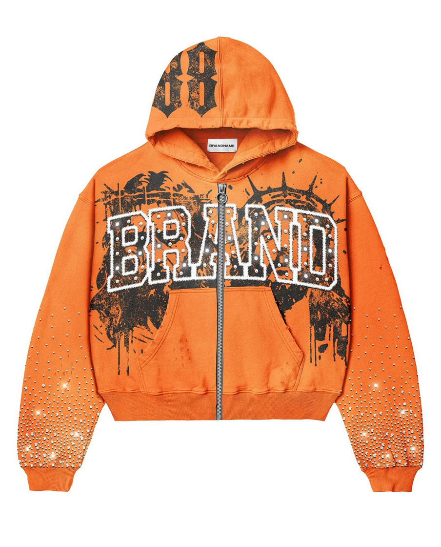 Customer Stylish Logo Street Wear Tracksuit Set