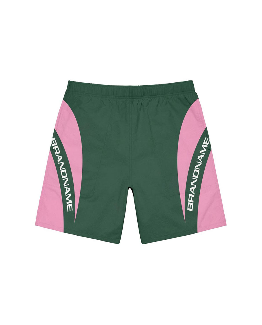 Colorblock Athletic Hoodie & Shorts Windbreaker Set