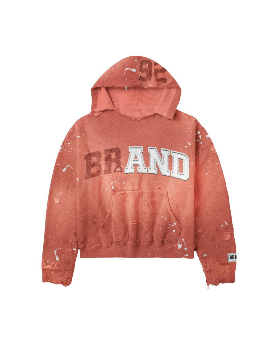 Custom Design Distressed Style Hoodie