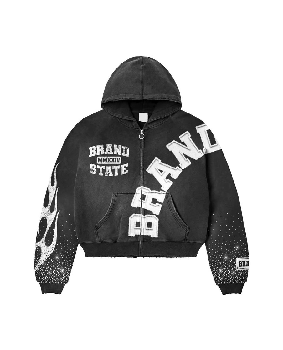 BRAND STATE Logo Style Tracksuit Set