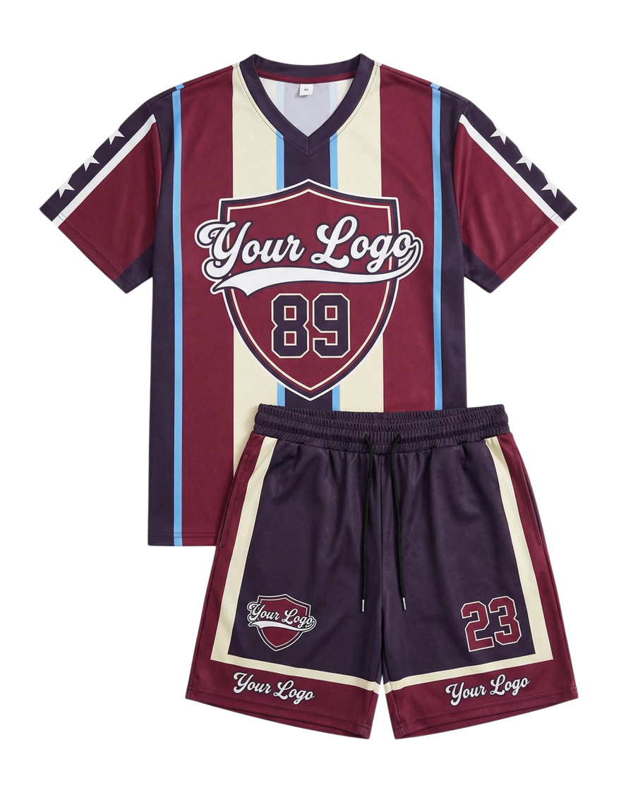 Custom Sublimation Design Summer Shorts Set