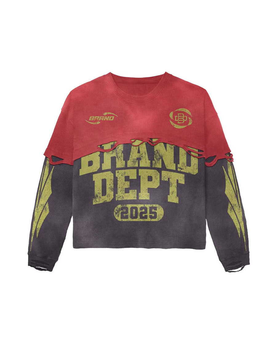Custom Screen Print Style Dubble Sleeve Sweat Shirts 