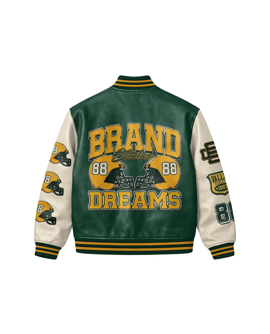 Custom Green Varsity Letterman Jacket
