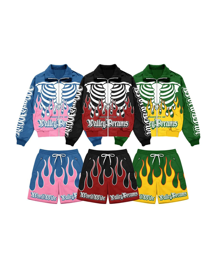 Custom Manufacturer Design Windbreaker Short Set