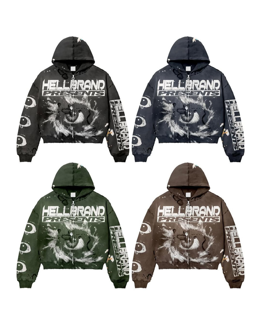 HELLBRAND Eye Logo Graphic Hoodie