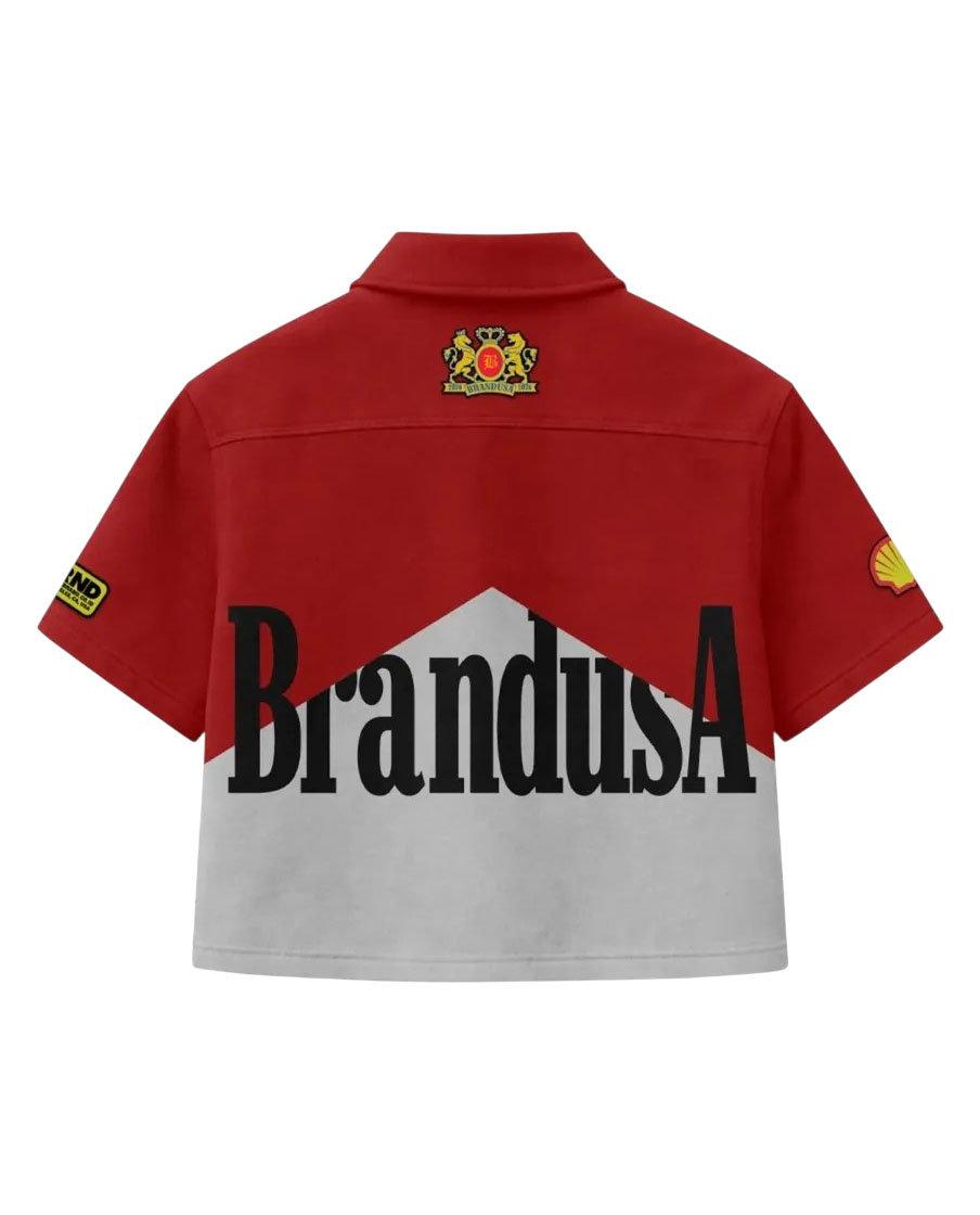 Custom Screen Print & Embroidery Design ZIP-Up Polo Shirts & Shorts Set   