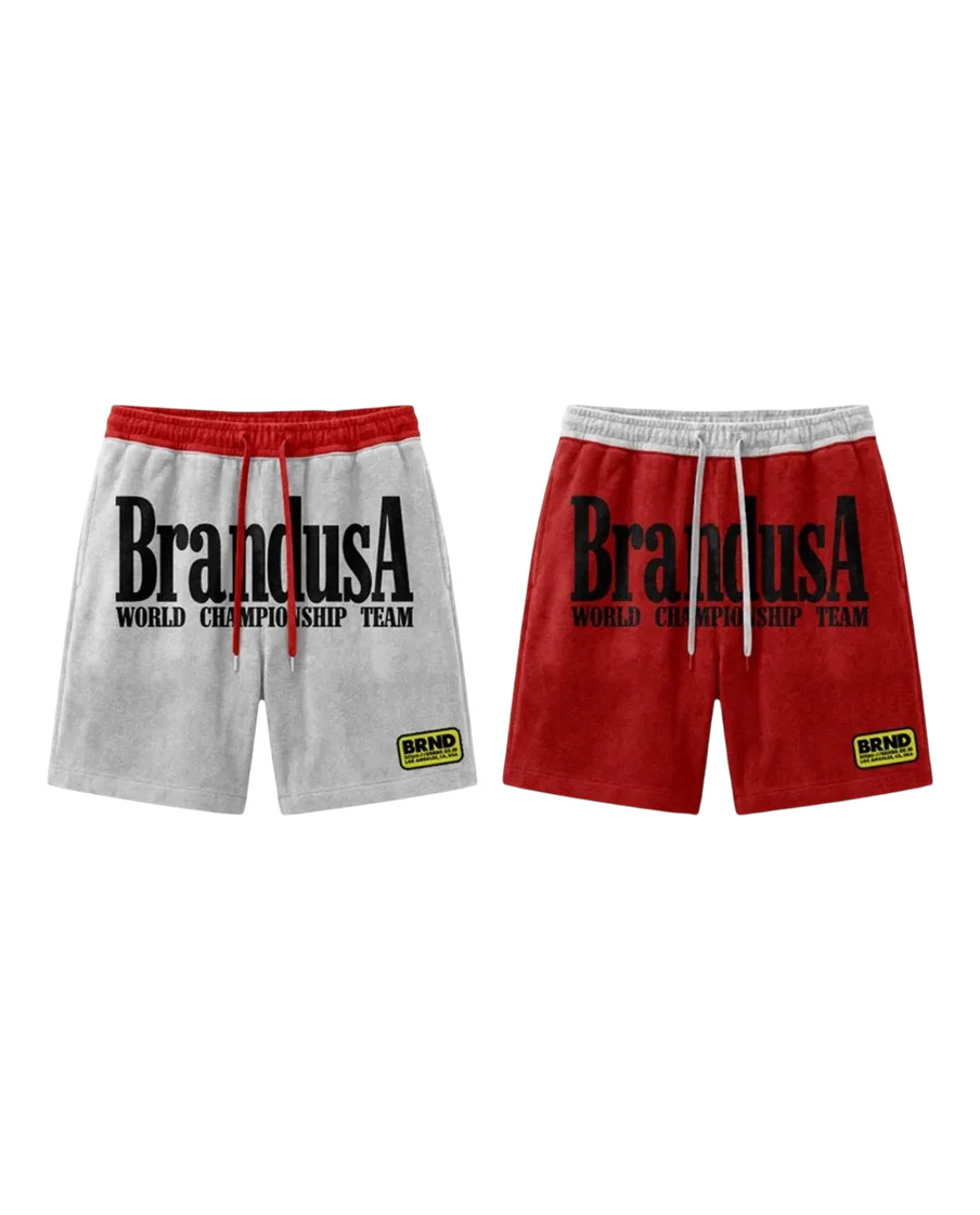 Custom Screen Print & Embroidery Design ZIP-Up Polo Shirts & Shorts Set   