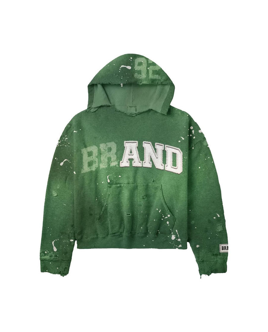 Custom Design Distressed Style Hoodie