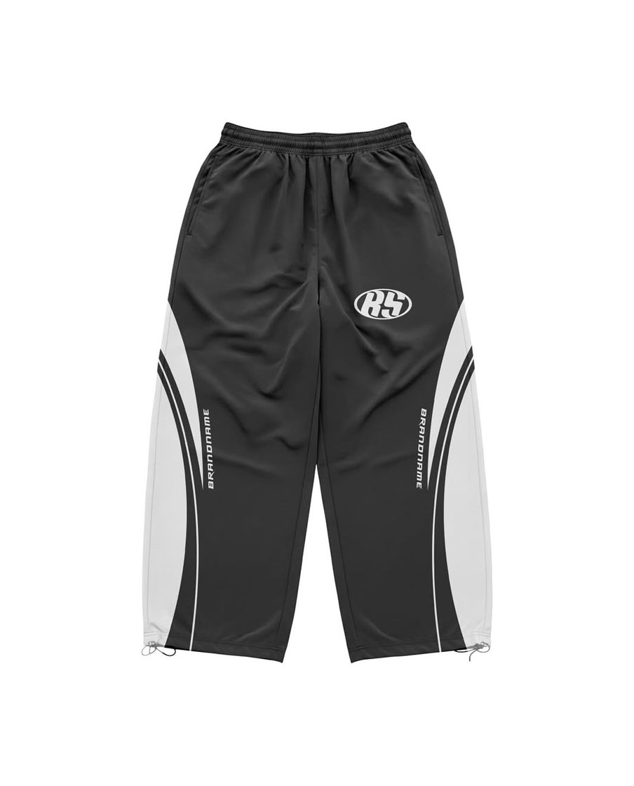 Sporty Color block Windbreaker Tracksuit Set