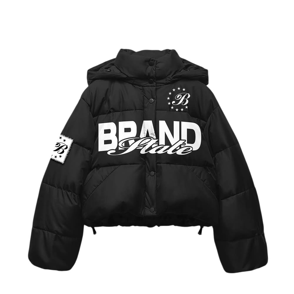 Custom Sublimation Custom Vintage Thick Waterproof Windproof Hooded Puffer Jacket 