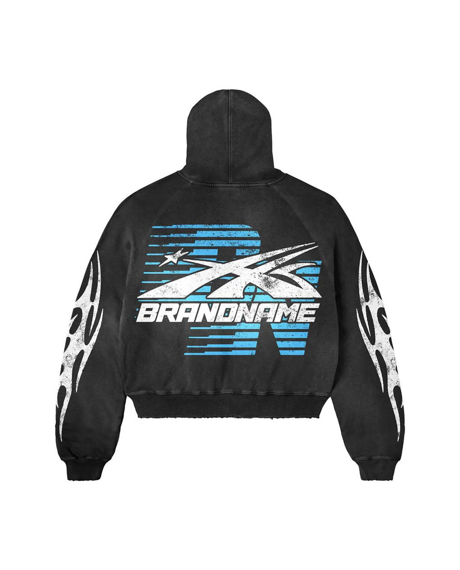 Custom Embroidery Racing Style Patch Tracksuit Set