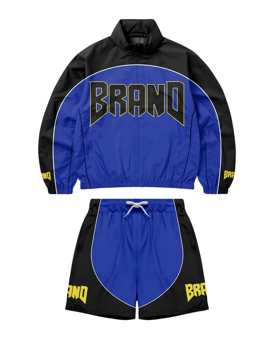 Street Wear Mens Nylon Tracksuits Windbreaker Shorts Sets