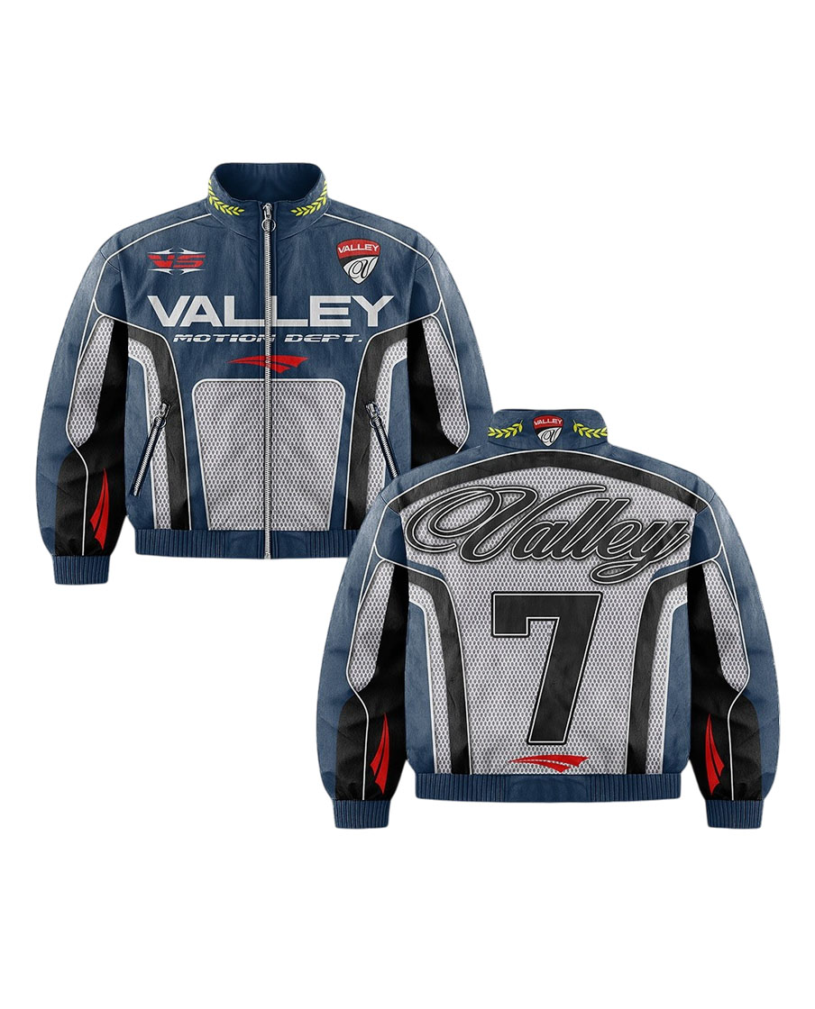 Custom Sublimation Valley Racing Windbreaker Jacket