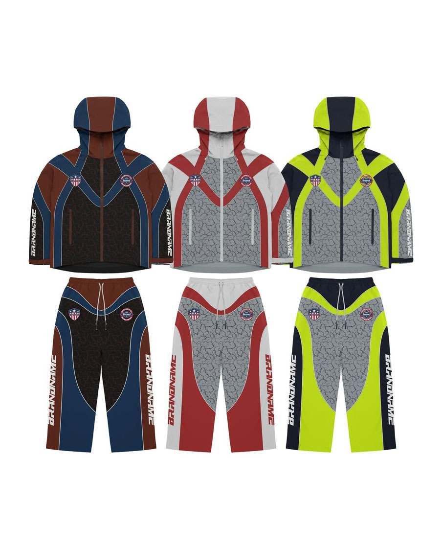 Custom Manufacturer Sublimation Windbreaker Tracksuit
