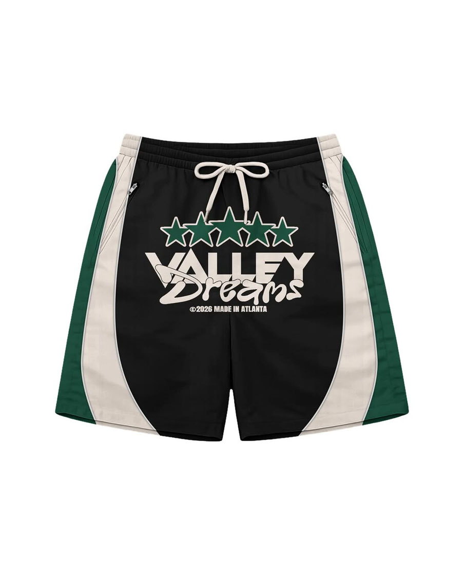 Custom Valley Dreams Logo Style Windbreaker Shorts Suit