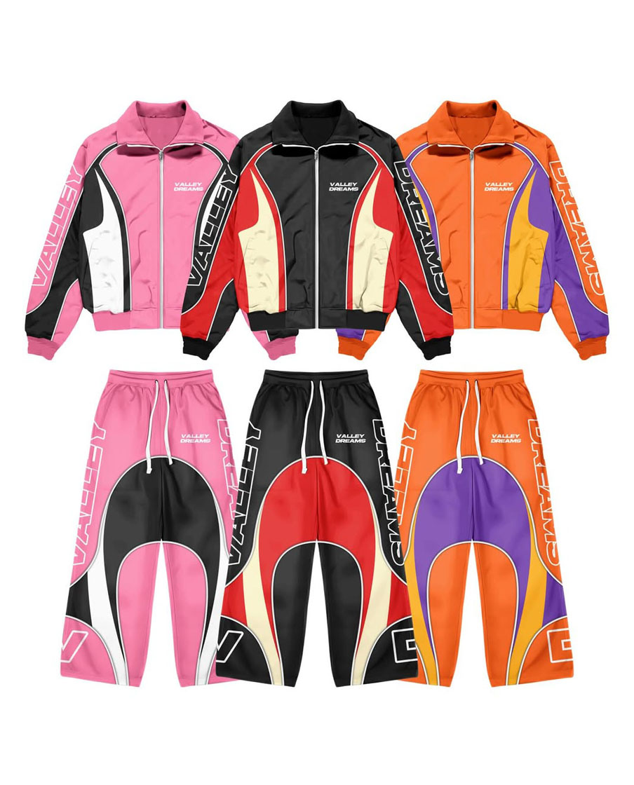 New Arrival Custom Windbreaker Tracksuit Set