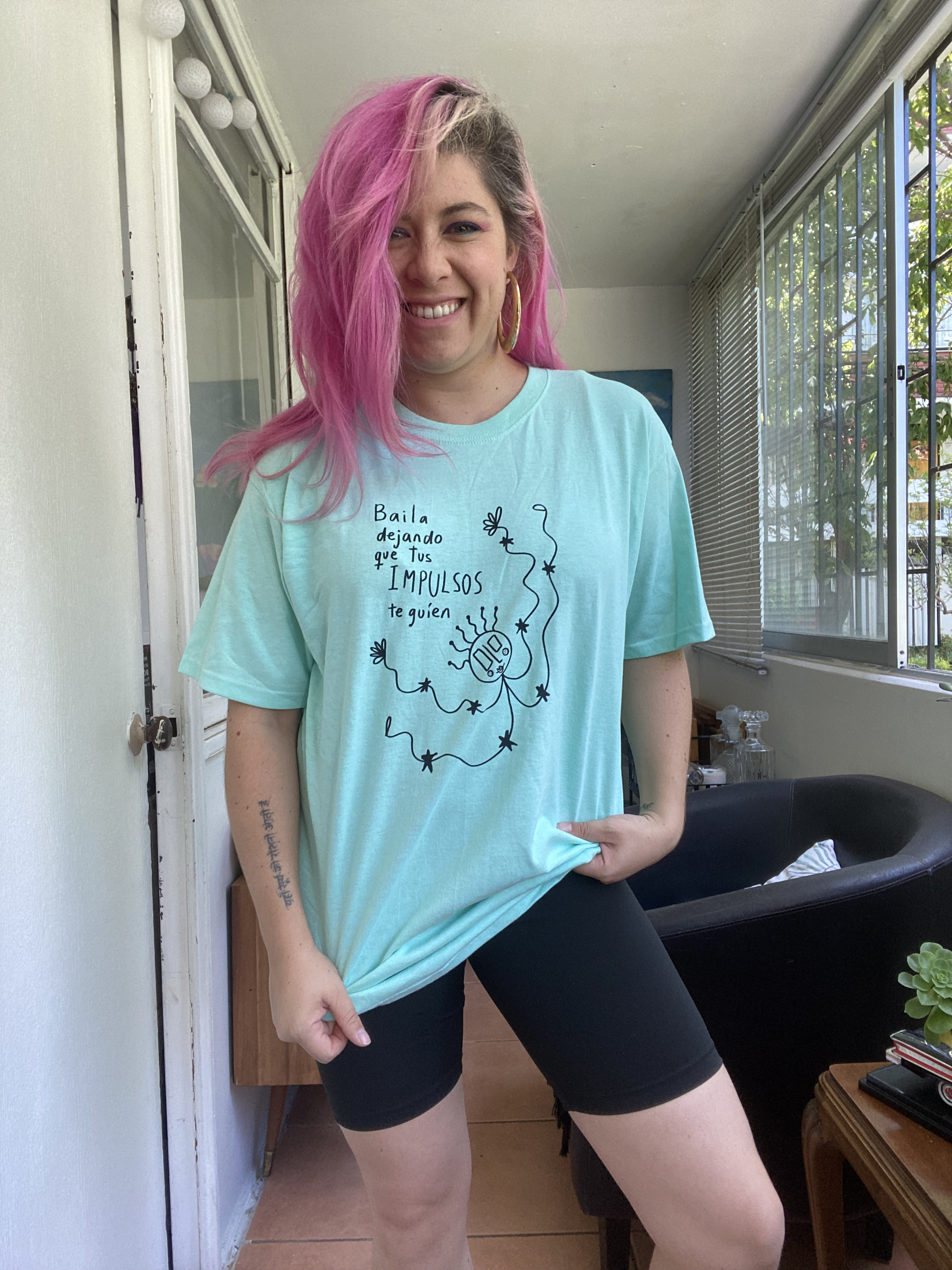 Baila dejando que tus impulsos te guien, Menta, Talla L