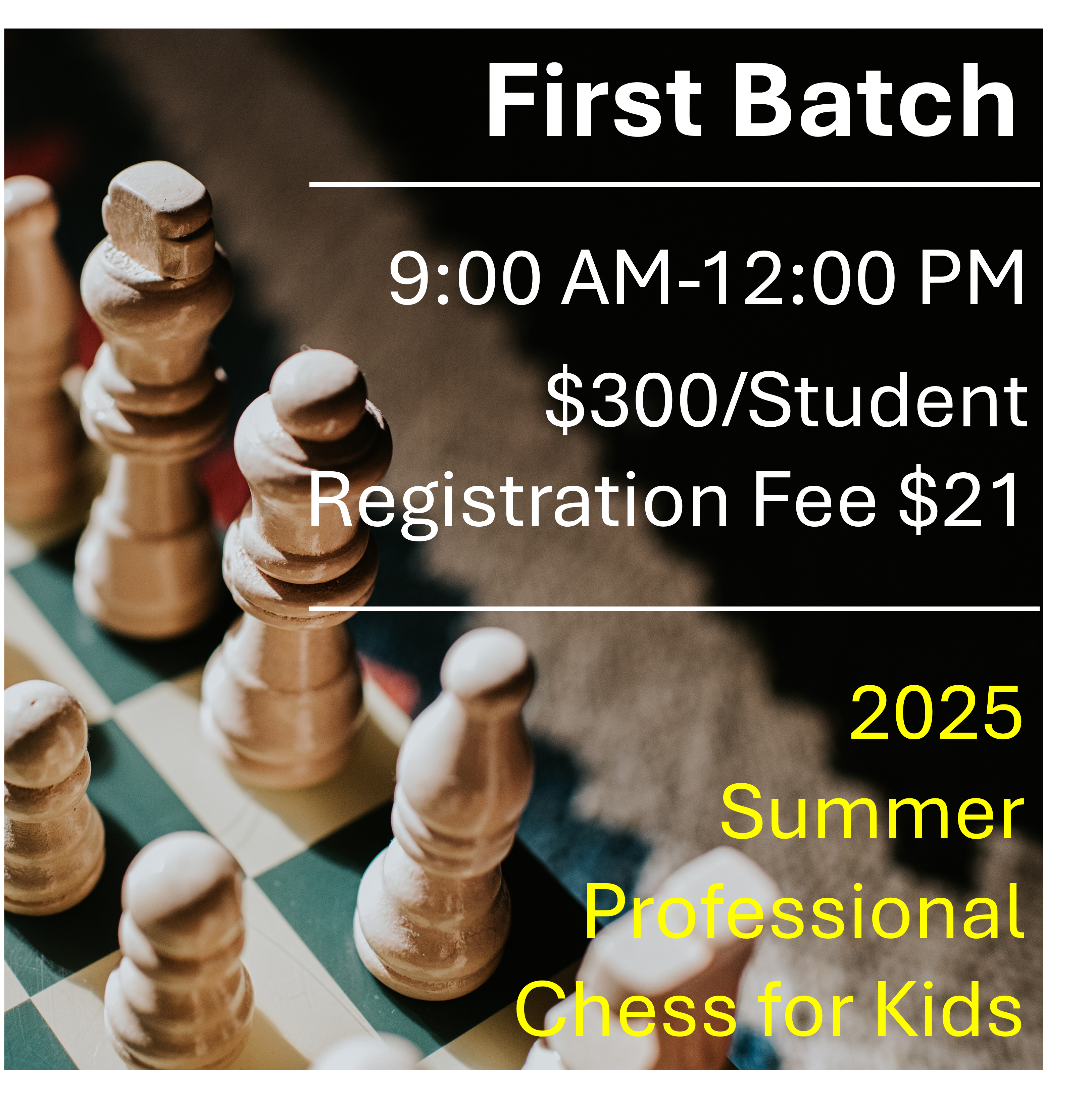 2025 Summer Professional Chess for Kids: First Batch