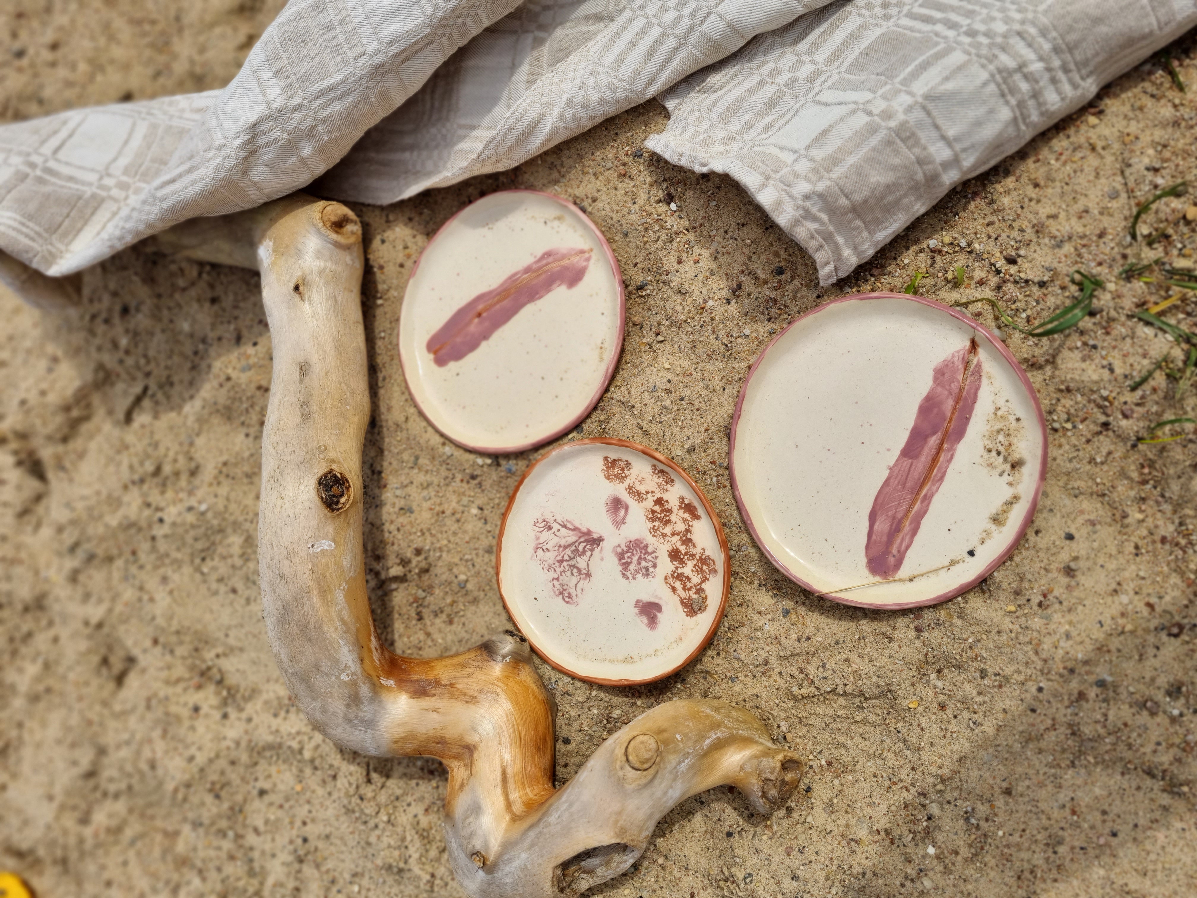 Atsiminimų lėkštelės "linkėjimai nuo jūros"