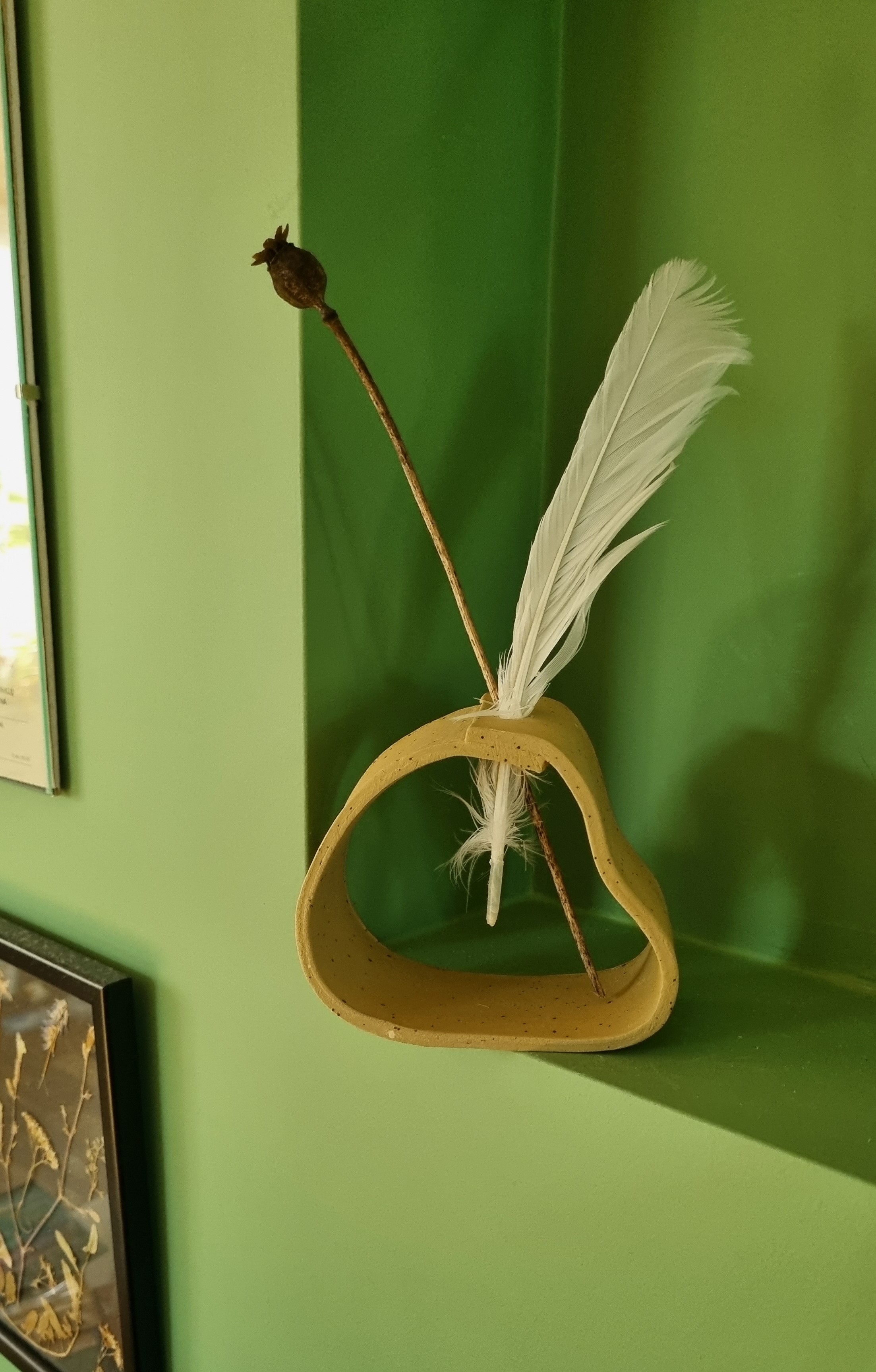 Minimalistinė vazelė džiovintoms gėlėms