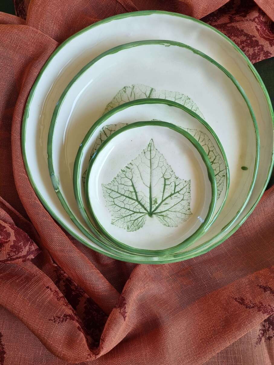 Lėkščių komplektas "Lapai"