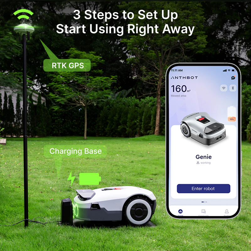 Anthbot Genie 600E 9a RTK/NetRTK vejos robotas