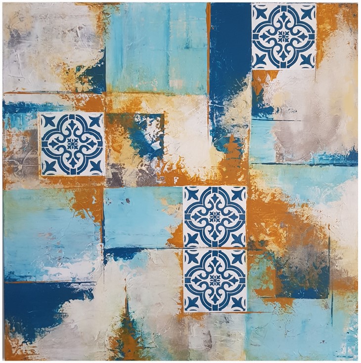 Ecos of the past (80x80cm)