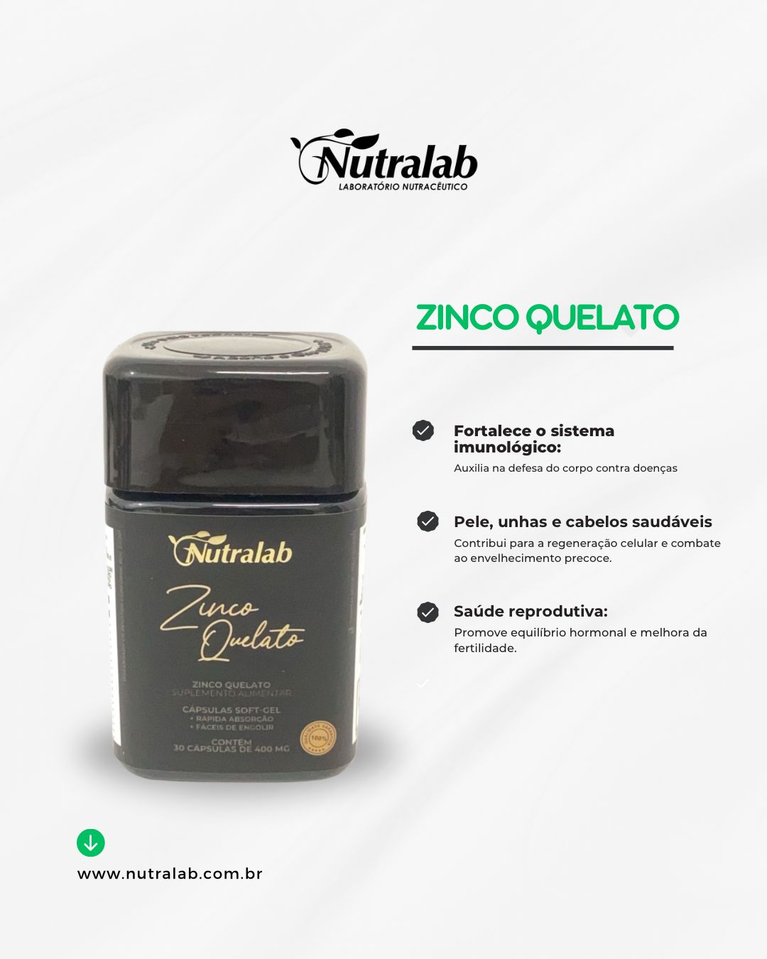 Zinco Quelato C/30 capsúlas