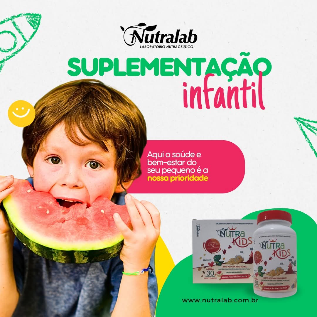 Nutra Kids c/30 comp mastigáveis