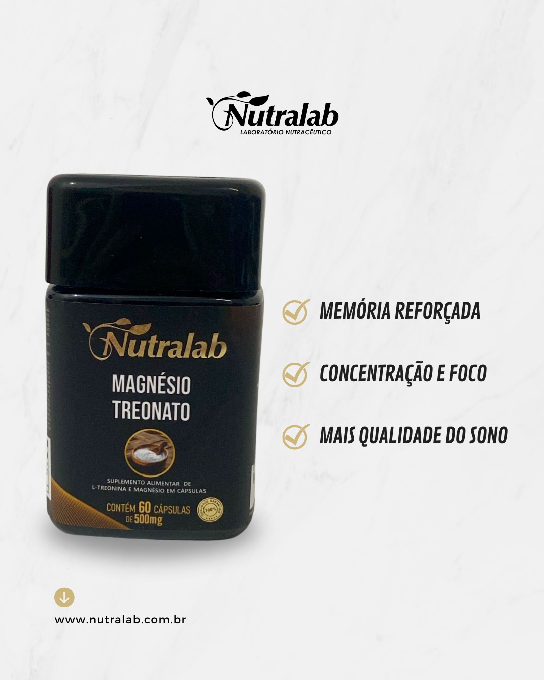 Magnésio Treonato c/60 capsulas