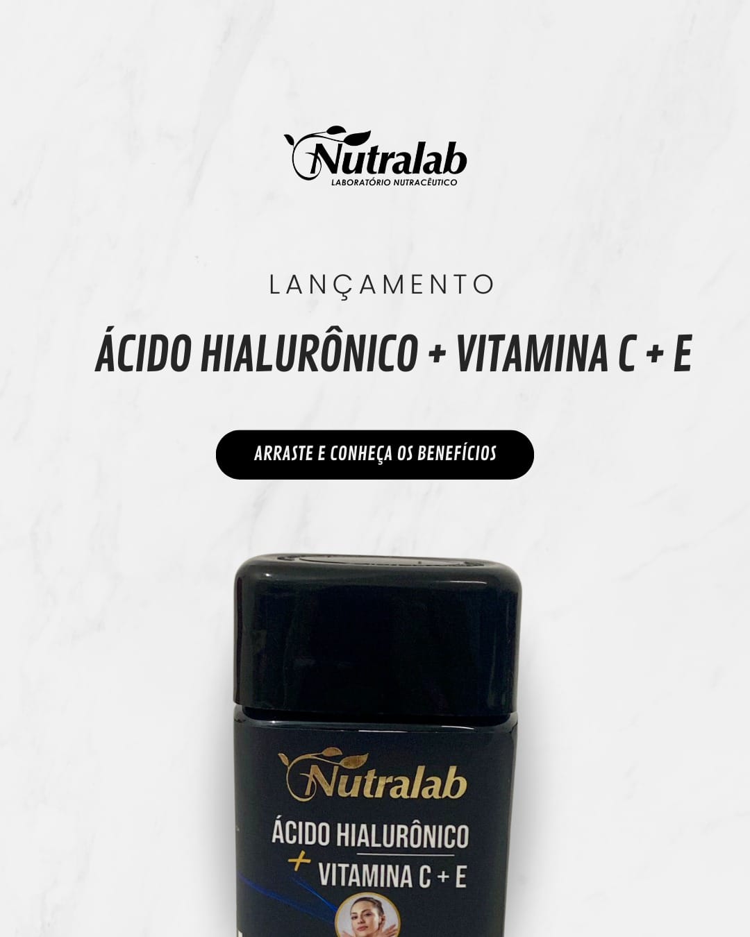 Ácido Hialurônico + Vitamina C + Vitamina E - C/30 capsulas SoftGel