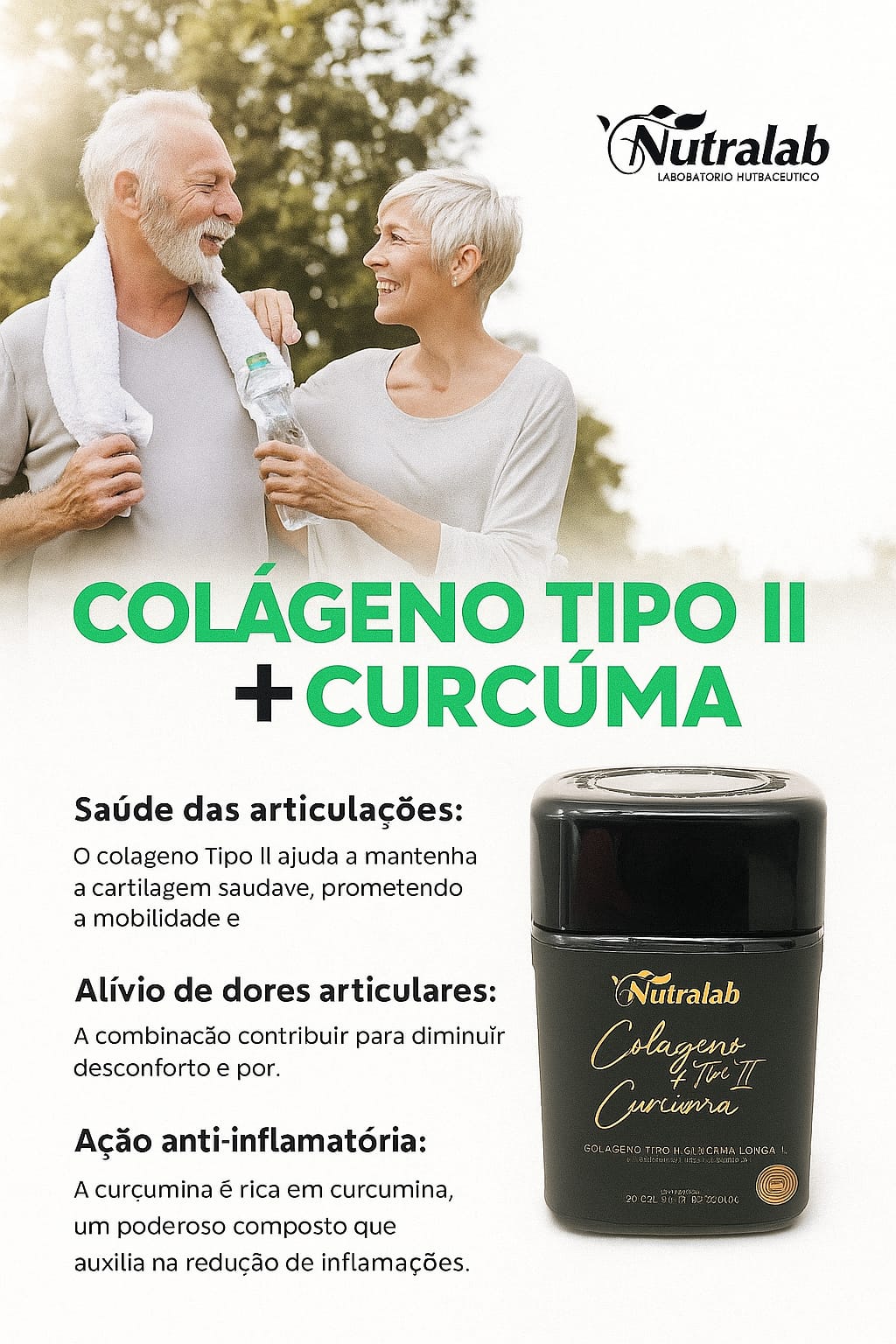 Colágeno Tipo II + Cúrcuma c/30 capsulas 