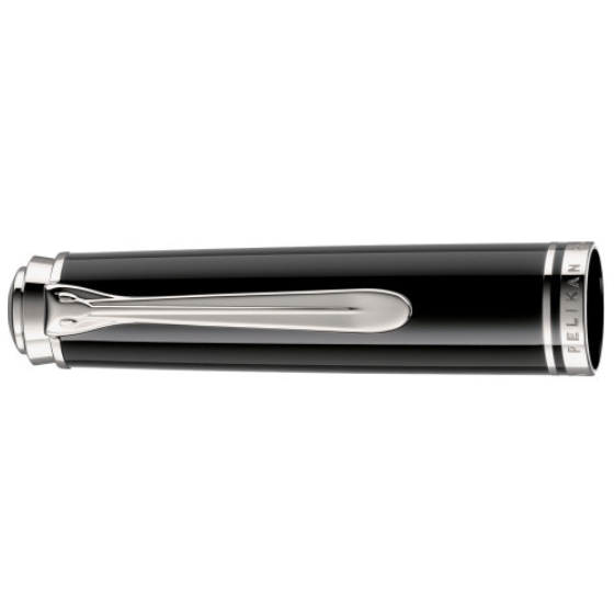Pelikan piston fountain pen Souverän M400 M405 black, white spare part cap