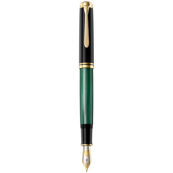 Pelikan Fountain pen Souveran M1000 green black EF F M B BB