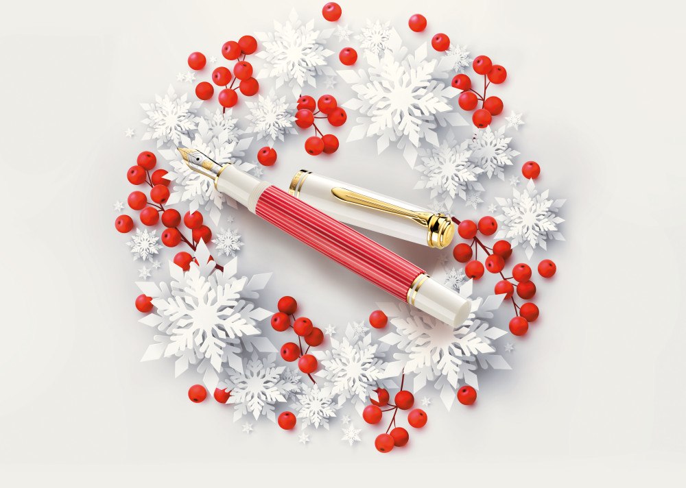 Pelikan Fountain pen Souverän® 600 Red-White in special gift box