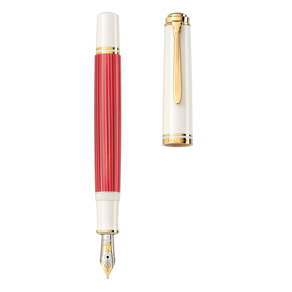 Pelikan Fountain pen Souverän® 600 Red-White in special gift box