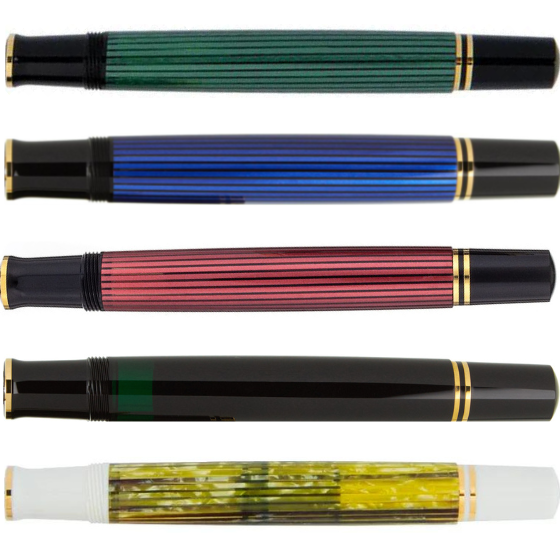 Pelikan M400 Souveran gold trims - complete barrels with piston mechanism - spare part