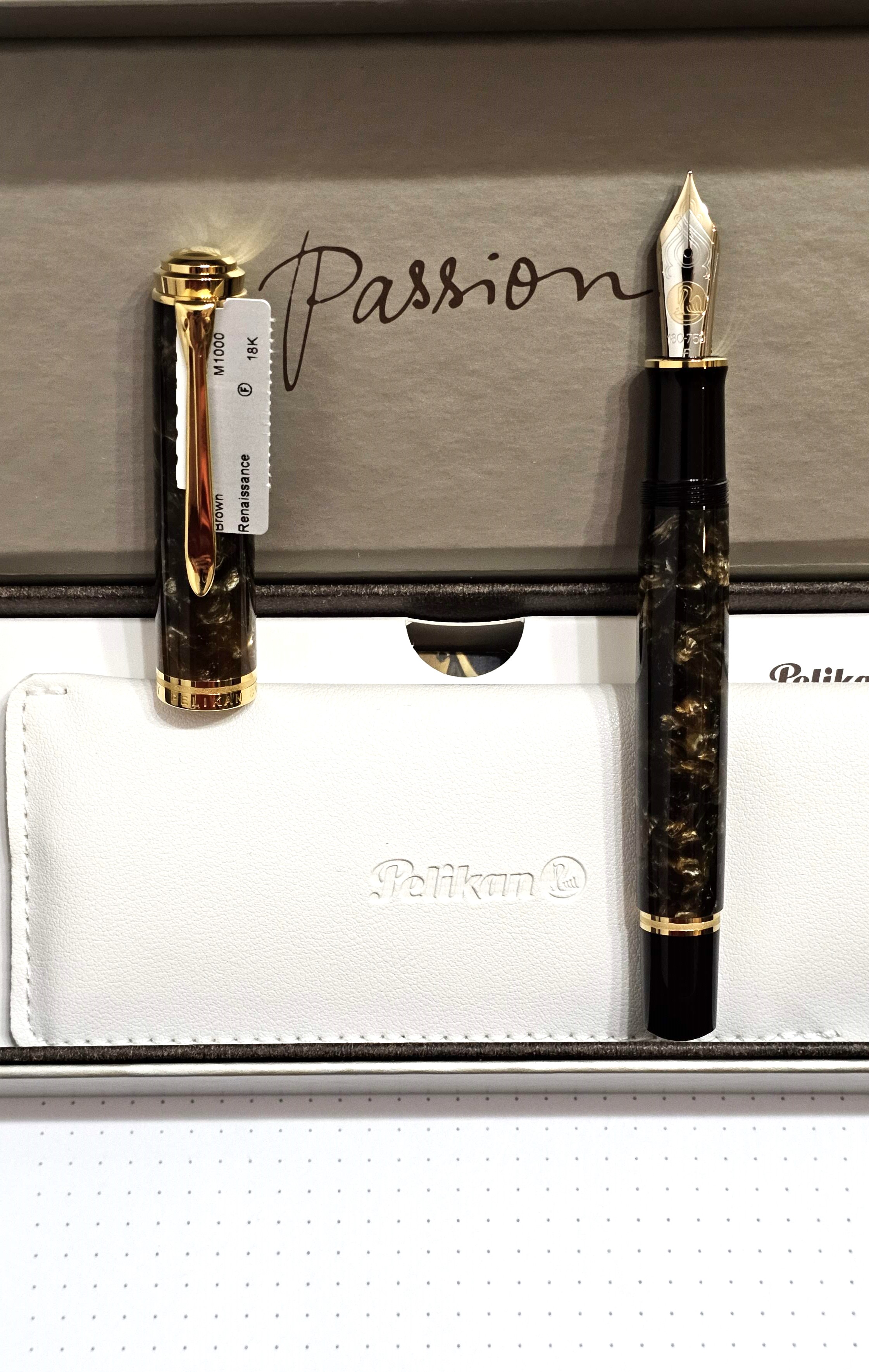 Pelikan fountain pen M1000 Renaissance Brown in Gift box