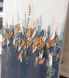 Abstract Art Navy spring