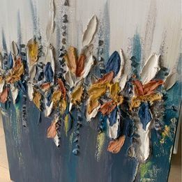 Abstract Art Navy spring