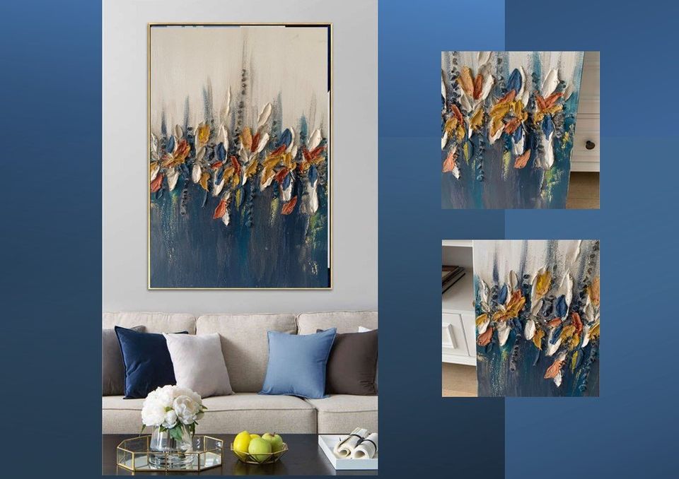 Abstract Art Navy spring