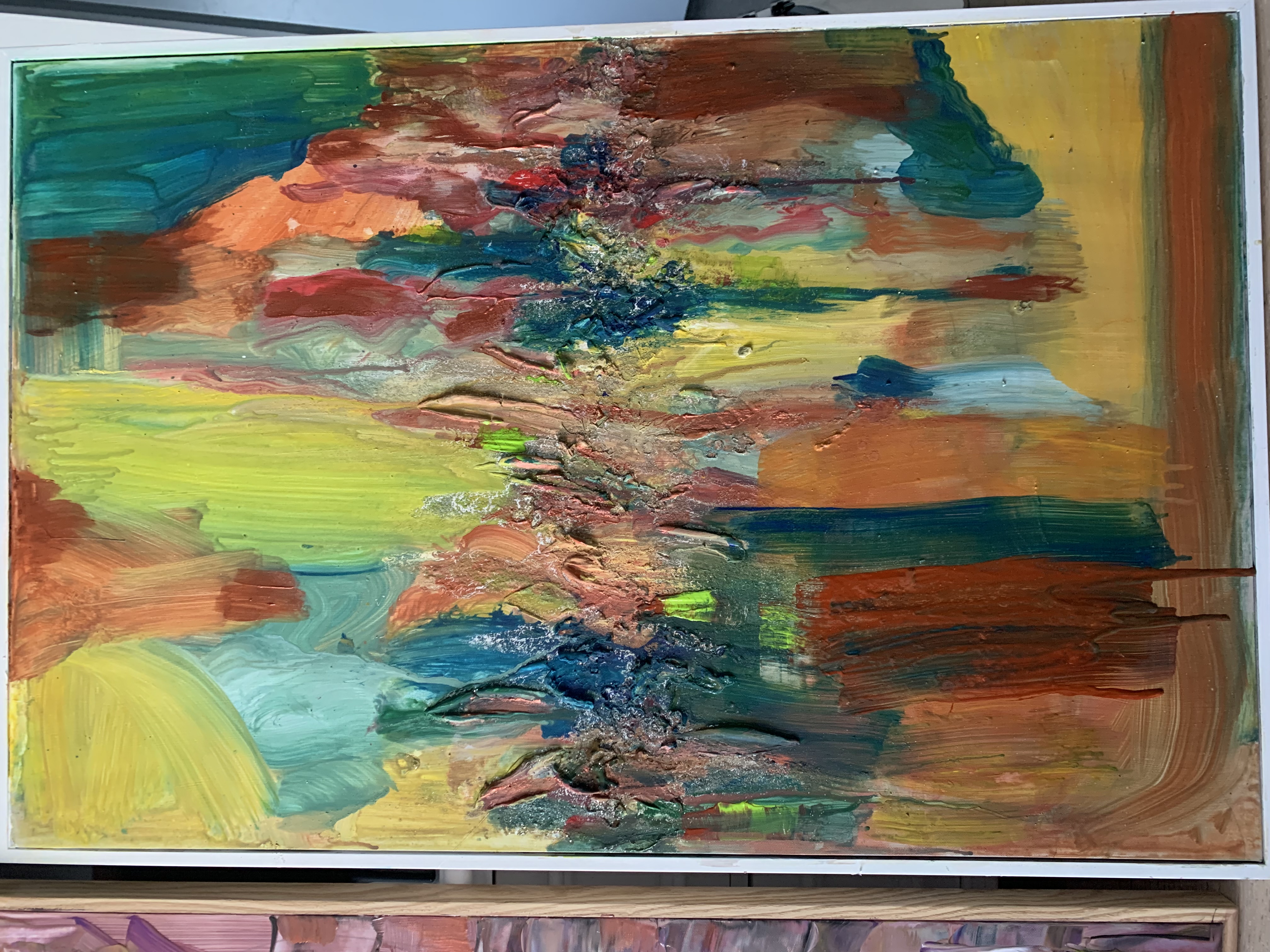 Abstract Art  Colour on fire 