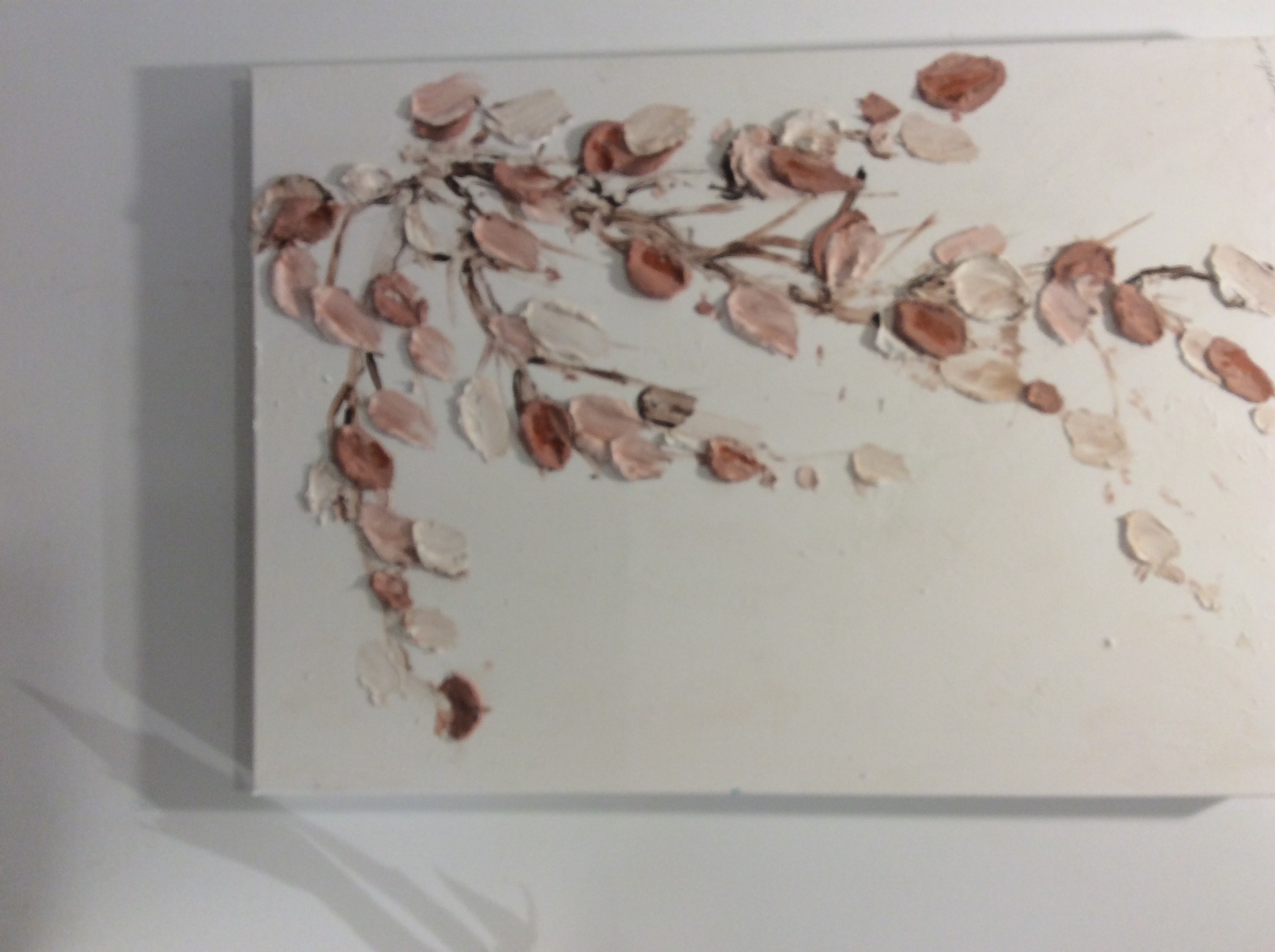 ABTRACT ART – AUTOMN LEAVES WHITE 