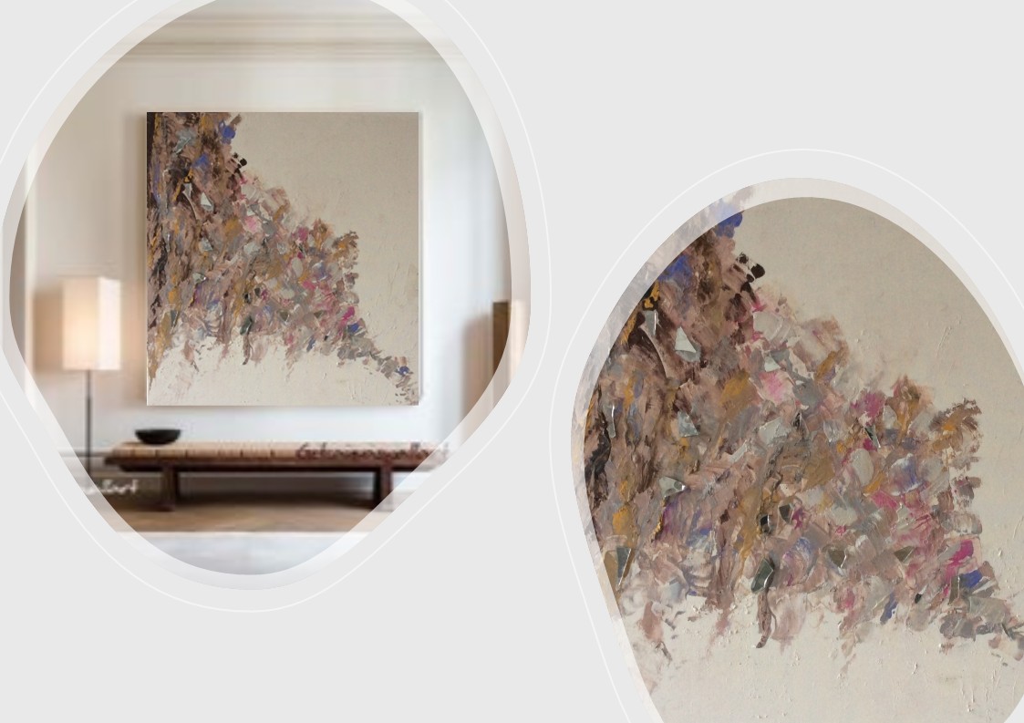 Abstract Art forest leaves 